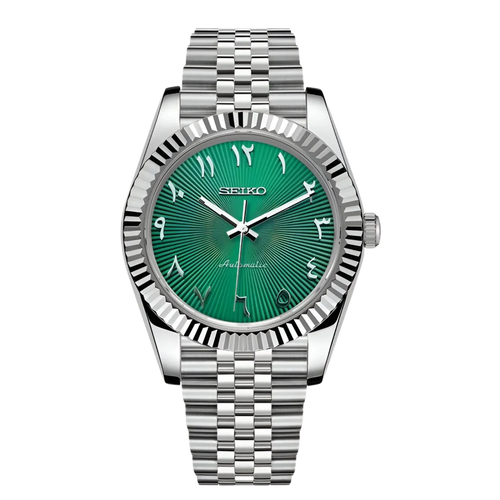 Arabic Dial Green Seiko Mod Watch