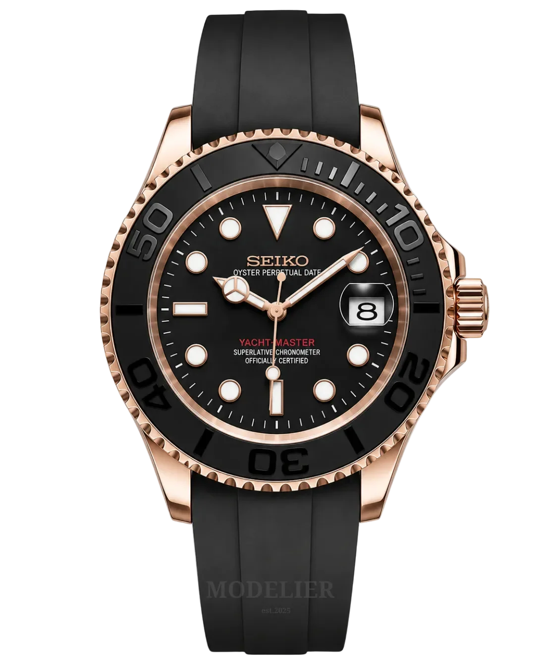 yacthMaster(rose gold)-seiko mods