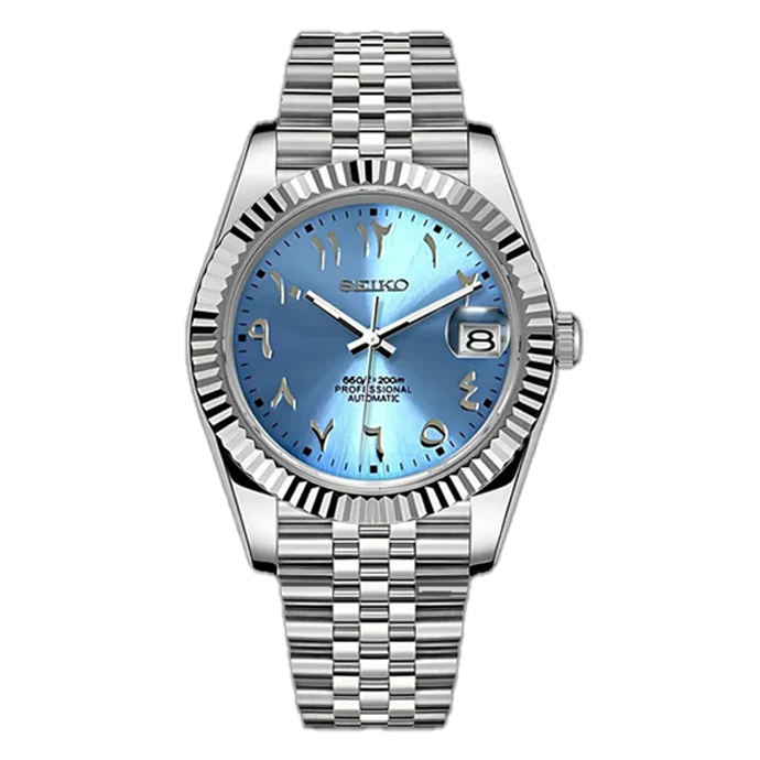Datejust(sky Blue Arabic)-Seiko mods