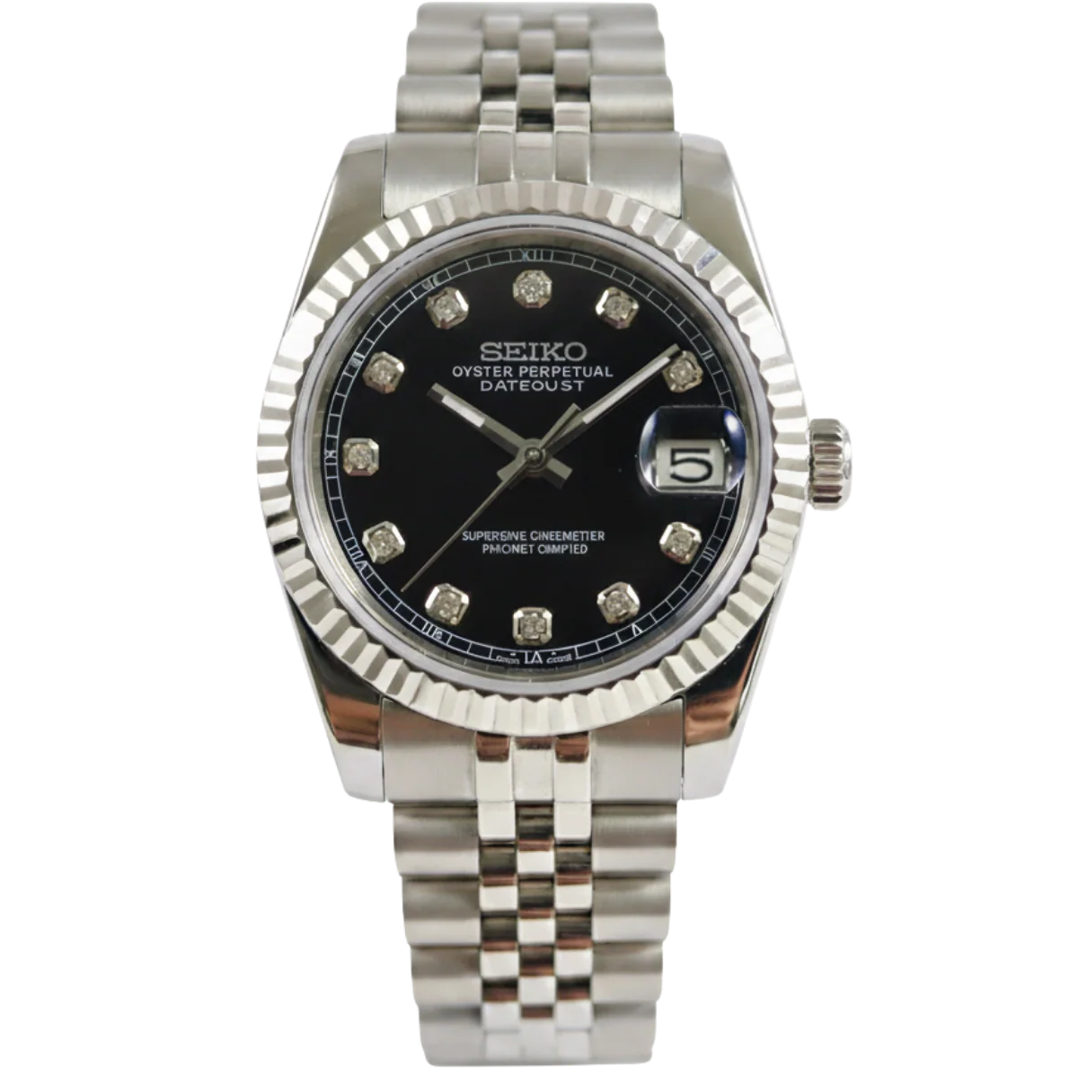Datejust (Black Diamond)-Seiko mods