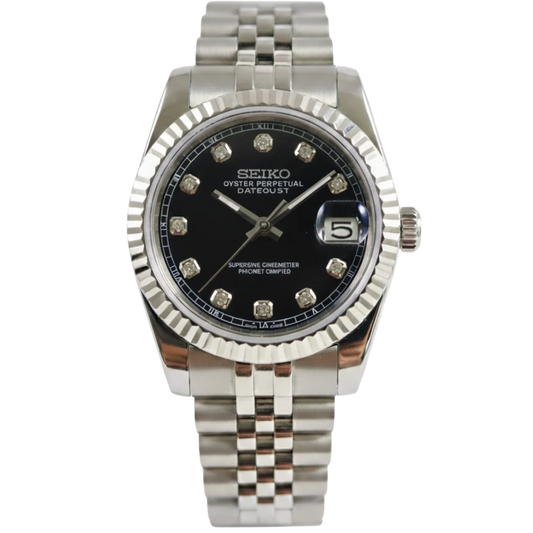 Datejust (Black Diamond)-Seiko mods