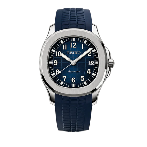 Aquanaut Dark Blue Seiko Mod Watch | Luxury Automatic Watch