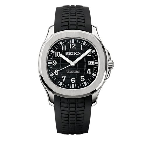 Aquanaut Black Seiko Mod Watch | Luxury Automatic Watch