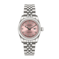 Seiko Mod Datejust Style Pink Dial Diamond Marker - MatiMods