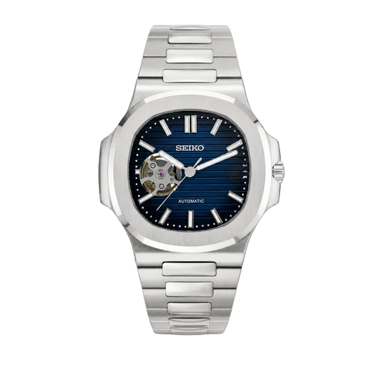 Nautilus(Open Heart)Dark blue-Seiko mods
