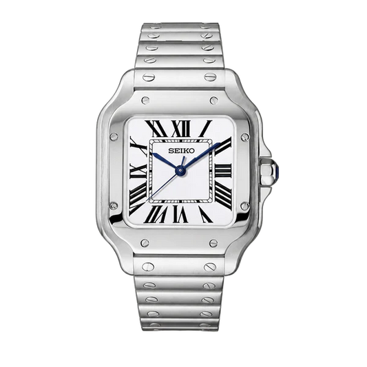 Santos(White)-Seiko mods