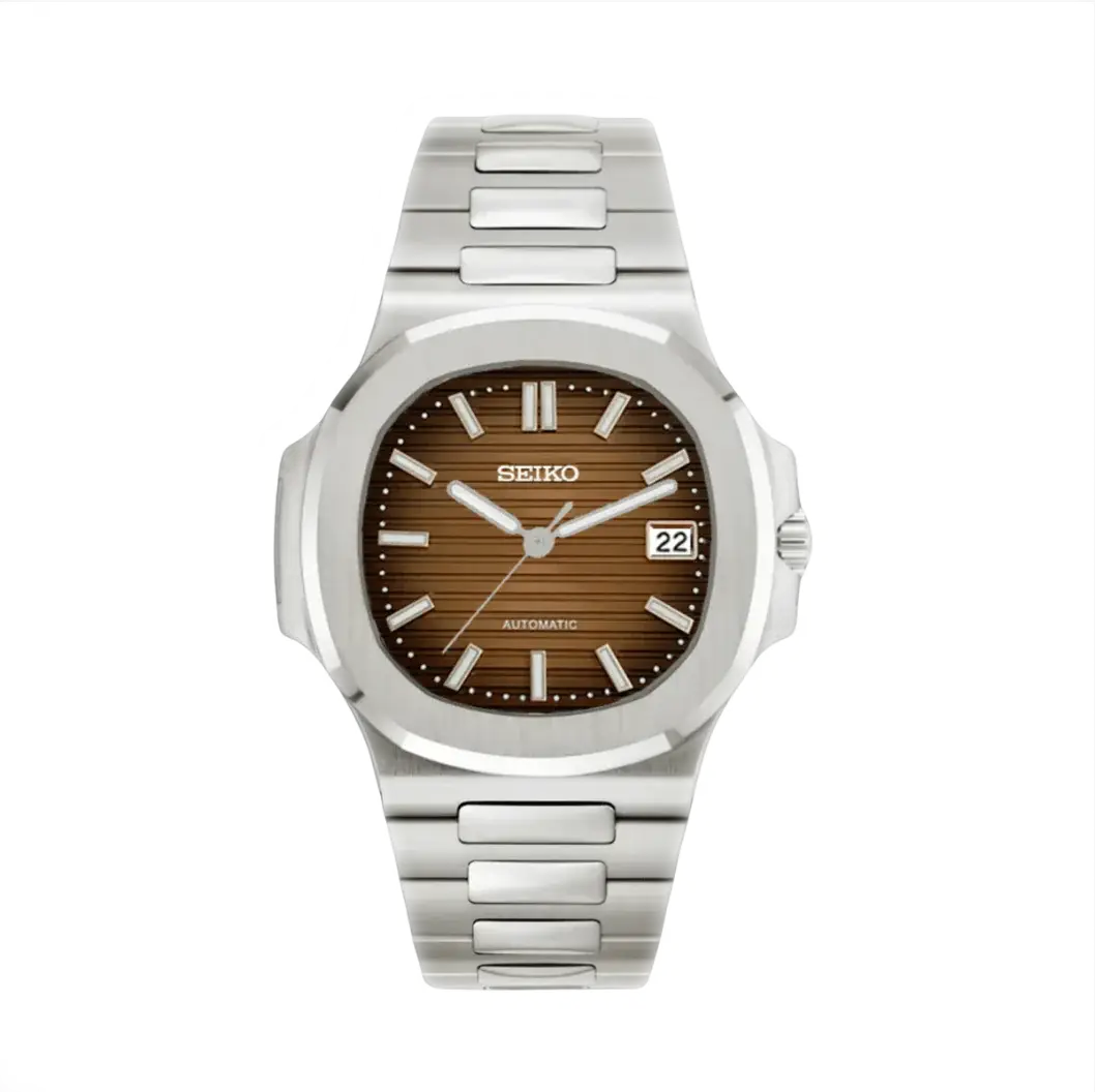 Nautilus (Brown)-Seiko mods