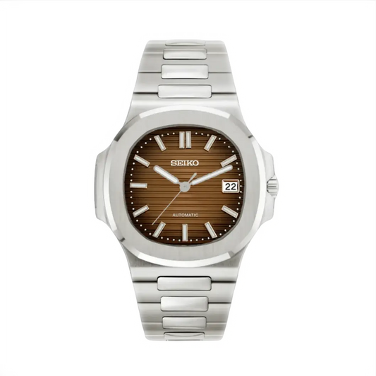 Nautilus (Brown)-Seiko mods